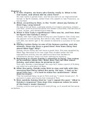 The Great Gatsby Chapter 6 Exam Questions and Answers.docx