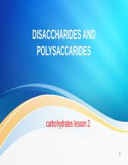 DISACCHARIDES AND POLYSACCARIDES.pptx