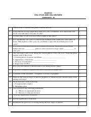 CBSE Class 11 Biology Worksheet - Cell Cycle and Cell Division.pdf