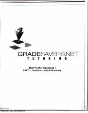 MATH 203 - Gradesavers