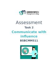 BSBCMM511 - Assessment Task 2.docx