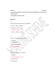 Marking Scheme for Mid Term Examination.docx