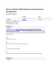 COM 101 Non-academic Web Resource Assessment - Assignment.docx