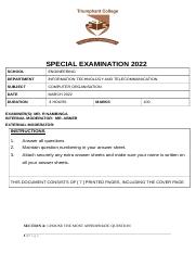 Coputer Organisation Special Exam 2022.docx