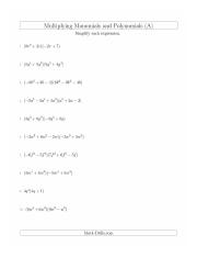 Multiplying Monomials and Polynomials with Two Factors Mixed Questions (A).jpg