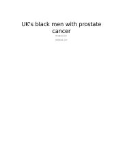 Prostate cancer in black men in the UK.docx