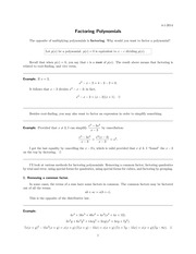 factoring-polynomials