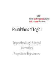 Foundations of Logic I-updated.pptx