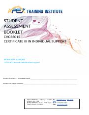 SAB CHCCCS015 Provide individualised support.docx
