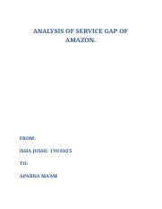 ANALYSIS OF SERVICE GAP OF AMAZON.docx