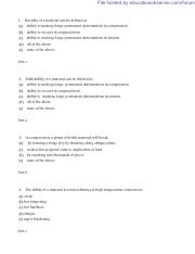 RRB Mechanical Engineer Model Question paper with answer key 14
