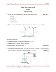 MECH-V-DESIGN OF MACHINE ELEMENTS I [10ME52]-QUESTION PAPER