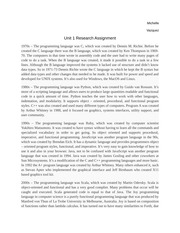 unit 1 research paper