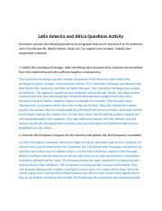 Latin America and Africa Questions Activity.docx