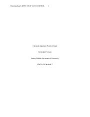 Kristopher Yaryan Module 7 Classical Argument Position.docx