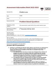 Media Law Coursework problem question(2).docx