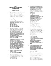 Chapter ~ 2007 Solutions » MathCounts