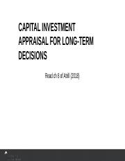 CAPITAL INVESTMENT APPRAISAL FOR LONG-TERM DECISIONS (1).pptx