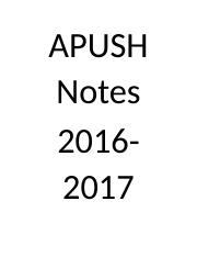 APUSH Notes 2016-2017.docx