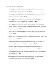 Linguistics Module 3 Quiz 2 Study Guide