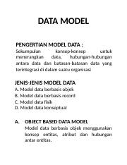 MAKALAH DATA MODEL.doc