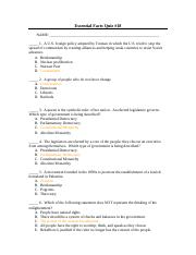 Copy of Essential Facts Quiz 18