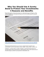 Surety Bond to Protect Your Investment.docx