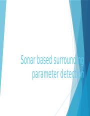 Sonar Based Surrounding Parameter Detection.pptx