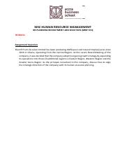 Assignment_MSC HRM - HR Planning.pdf