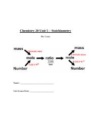 Chemistry 20 Unit 5 – Stoichiometry Student Workbook.docx