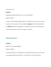 List of Frankenstein Response Questions.docx