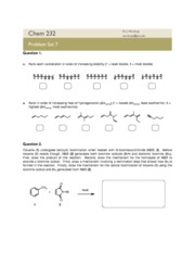 CHEM 232 - Problem Set 7 Functional Groups and Isomers