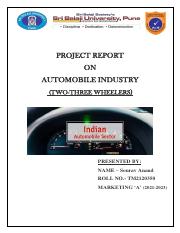 Automobile 2-3 Wheelers Industry Report BITM MM Sec-A.pdf