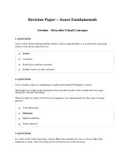 AZ Fundamentals - Revision Paper - with Answers.docx