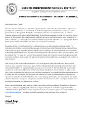 Superintendent's Statement - Saturday, October 3, 2020.pdf