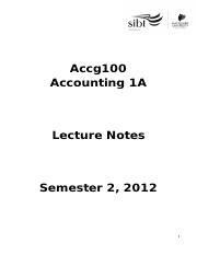 Accg100 Accounting 1A. Lecture Notes.pdf