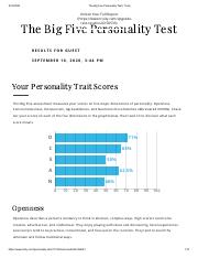 Big five test pdf