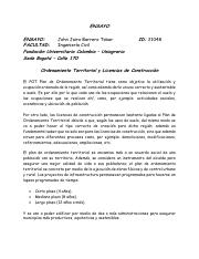 Ensayo Sobre el Ordenamiento Territorial y Licencias de Construcción.pdf