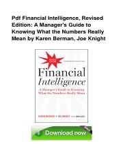 Financial intelligence pdf download the 1-page marketing plan pdf free download