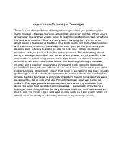 Importance Of being a Teenager.pdf