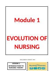 Evolution of Nursing.docx