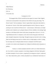 ENG 261_Essay_Consequences of Life