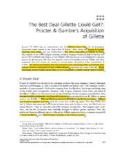 Case on MA of Gillette and PG