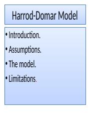 Harrod-Domar Model.pptx