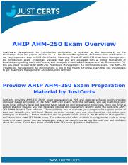 AHM-250 Exam Question Answer