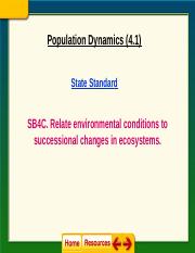 Population Dynamics Notes (4.1) - Student Copy.ppt