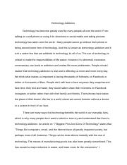 argumentative essay about computer addiction