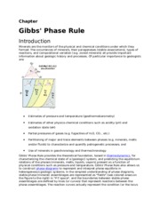 gibbs phase rule & its use in petrology