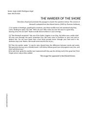 Beowulf Pt 3 The Warder(Guardian) of the Shore.docx