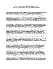 What is globalisation? Essay Politics .pdf